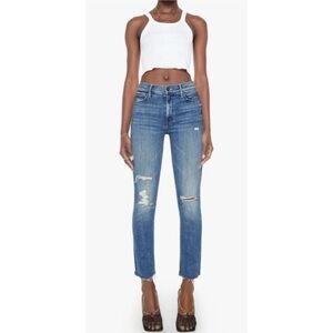 MOTHER Dazzler Ankle Fray Jeans